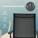 2 Pieces Foldable Chaise Lounge Chair with 2-Position Footrest by LJGDeals