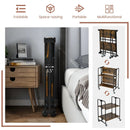 Folding Rolling Cart with Metal Frame-2-Tier by LJGDeals