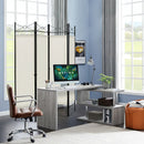 6 Feet 4-Panel Folding Freestanding Room Divider by LJGDeals