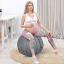 Yoga Sitting Ball with Felt Cover and Air Pump by LJGDeals