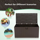 105 Gallon All Weather Large Deck Box Lockable Storage Container by LJGDeals