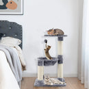 Multi-level Cat Tree with Scratching Posts and Cat Hammock by LJGDeals