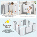 14 Panels Kids Safety Activity Play Center with Drawing Board by LJGDeals
