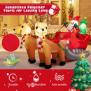 7.2 Feet Long Christmas Inflatable Santa Rides Sled with LED Lights by LJGDeals