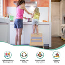 2-in-1 Multifunctional Toddler Step Stool with Safety Rail by LJGDeals