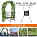Steel Garden Arch with 2-Seat Bench by LJGDeals