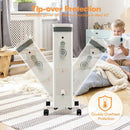 1500W Portable Oil Filled Radiator Heater with 3 Heat Settings by LJGDeals