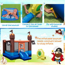 Pirate-Themed Inflatable Bounce Castle with Large Jumping Area and 735W Blower by LJGDeals