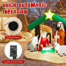 6.7 Feet Christmas Inflatable Nativity Scene with LED Lights by LJGDeals