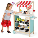 Kids Wooden Ice Cream Cart with Chalkboard and Storage by LJGDeals
