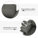 Modern Fabric Accent Armchair with Original Distributed Spring and Armrest Cushions by LJGDeals