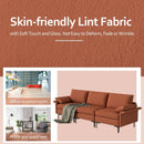 Large 3-Seat Sofa Sectional with Metal Legs for 3-4 people by LJGDeals