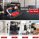 Push up Board Set Folding Push up Stand with Elastic String Pilate Bar Bag-Black by LJGDeals
