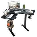 L-shaped Electric Standing Desk with 4 Memory Positions and LCD Display by LJGDeals