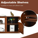 TV Stand with Double Barn Doors for TVs up to 65 Inch by LJGDeals