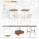 30.5 Inches Set of 2 Swivel Bar Stools with 360¬∞ Swiveling by LJGDeals