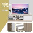 63 Inch TV Stand with Push-to-Open Door Cabinet for TVs up to 75 Inch by LJGDeals