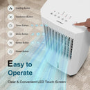 3-in-1 Evaporative Air Cooler with 3 Modes-White by LJGDeals