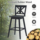Set of 2 360-Degree Swivel Bar Stools for Home Restaurant by LJGDeals