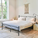 Full/Queen Size Metal Bed Frame Platform with Headboard by LJGDeals