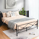 Full/Queen Size Metal Bed Frame Platform with Headboard by LJGDeals