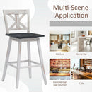 Set of 2 360-Degree Swivel Bar Stools for Home Restaurant by LJGDeals