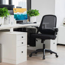 Adjustable Mesh Office Chair Rolling Computer Desk Chair with Flip-up Armrest by LJGDeals