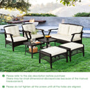 7 Pieces Outdoor Patio Furniture Set with Waterproof Cover by LJGDeals