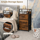 Freestanding Cabinet Dresser with Wooden Top Shelves by LJGDeals