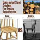 Set of 2 Vintage Windsor Wood Chair with Spindle Back for Dining Room by LJGDeals