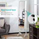 Free-Standing Jewelry Cabinet with Full-Length Mirror and Lockable Door by LJGDeals