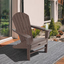 Patio HDPE Adirondack Chair with Retractable Ottoman by LJGDeals