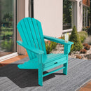 Patio HDPE Adirondack Chair with Retractable Ottoman by LJGDeals