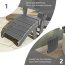 Adirondack Folding Ottoman with All Weather HDPE by LJGDeals