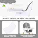 4-in-1 Convertible Baby High Chair Infant Feeding Chair with Adjustable Tray by LJGDeals