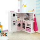Corner Play Kitchen Wooden Toy Set with Sound and Light by LJGDeals