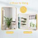 Metal Framed Bathroom Mirror with Rounded Corners by LJGDeals
