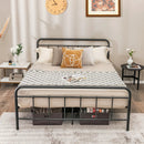 Heavy Duty Metal Platform Bed Frame with Headboard by LJGDeals