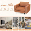 Modern Accent Armchair with Side Storage Pocket by LJGDeals