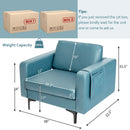 Modern Accent Armchair with Side Storage Pocket by DirectDeals