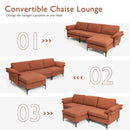 Extra Large Modular L-shaped Sectional Sofa with Reversible Chaise for 4-5 People by LJGDeals
