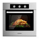24 Inch Single Wall Oven 2.47Cu.ft with 5 Cooking Modes-Silver by LJGDeals