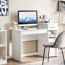 Computer Desk PC Laptop Table with Drawer and Shelf-White by LJGDeals