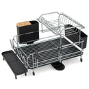 2-Tier Detachable Dish Drying Rack with Cutlery Holder by LJGDeals