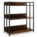 3/5-Tier Industrial Bookshelf Storage Shelf Display Rack with Adjustable Shelves by LJGDeals