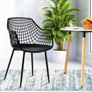 Set of 4 Heavy Duty Modern Dining Chair with Airy Hollow Backrest by LJGDeals