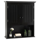 2-Door Wall Mount Bathroom Storage Cabinet with Open Shelf by LJGDeals