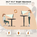 L-shaped Electric Standing Desk with 4 Memory Positions and LCD Display by LJGDeals