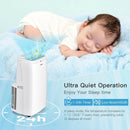 9000BTU 3-in-1 Portable Air Conditioner with Remote-White by LJGDeals