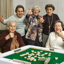 4-Player Mahjong Game Table with Iron Frame by LJGDeals